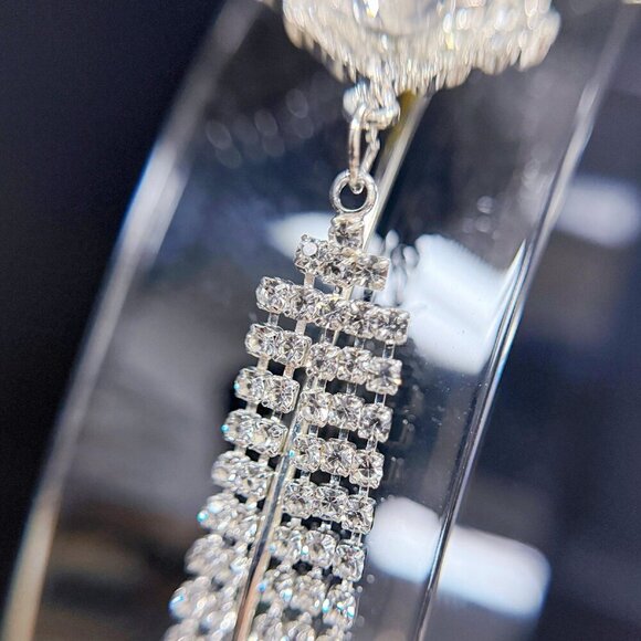 Butterfly Headband, Butterfly Costume Crown, Silver Hair Crown, Halo Party Crown - Picture 3 of 7